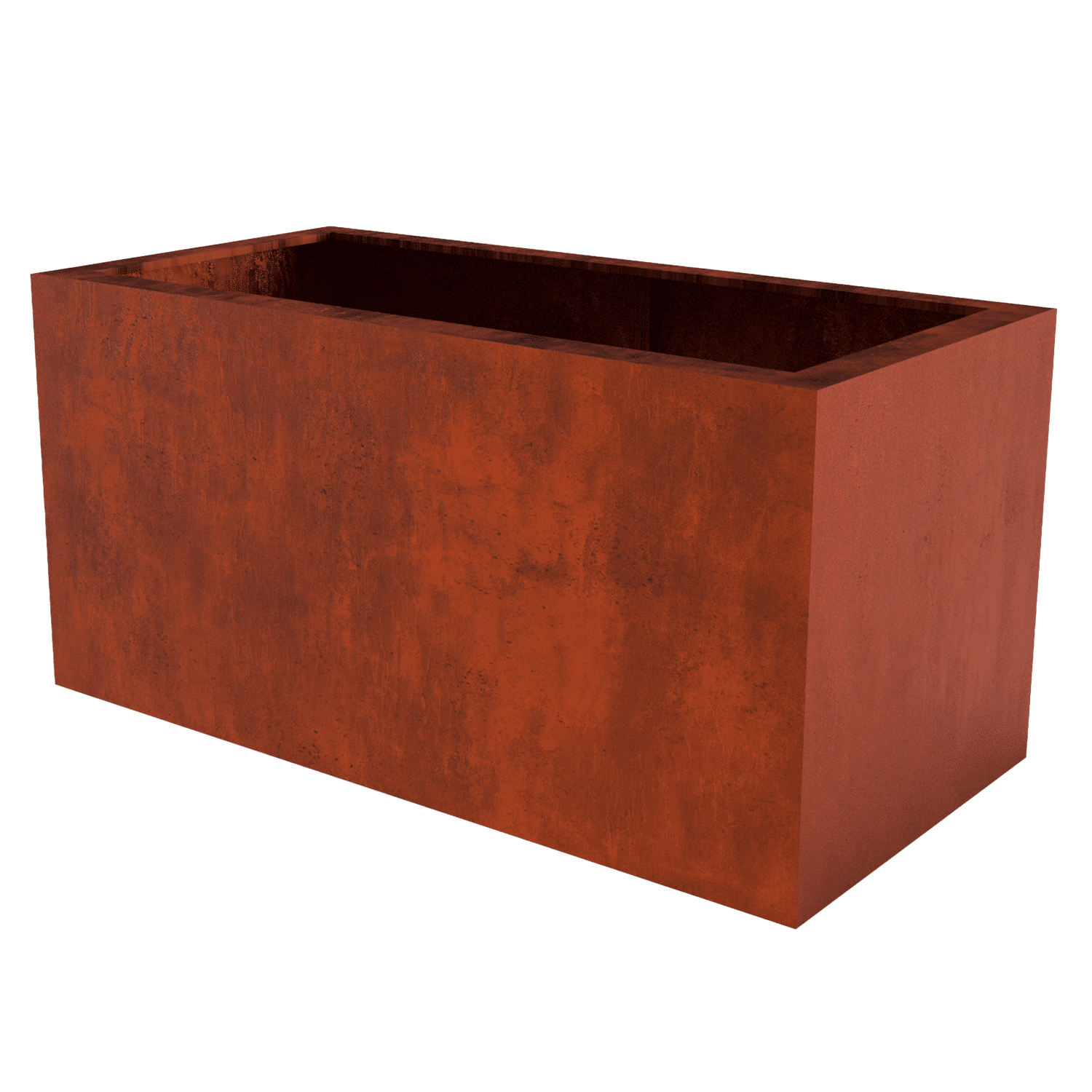 FOREST STYLE - Bac rectangulaire 99x49cm CORTEN