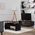 Table basse avec plateau relevable noire - Happy Garden