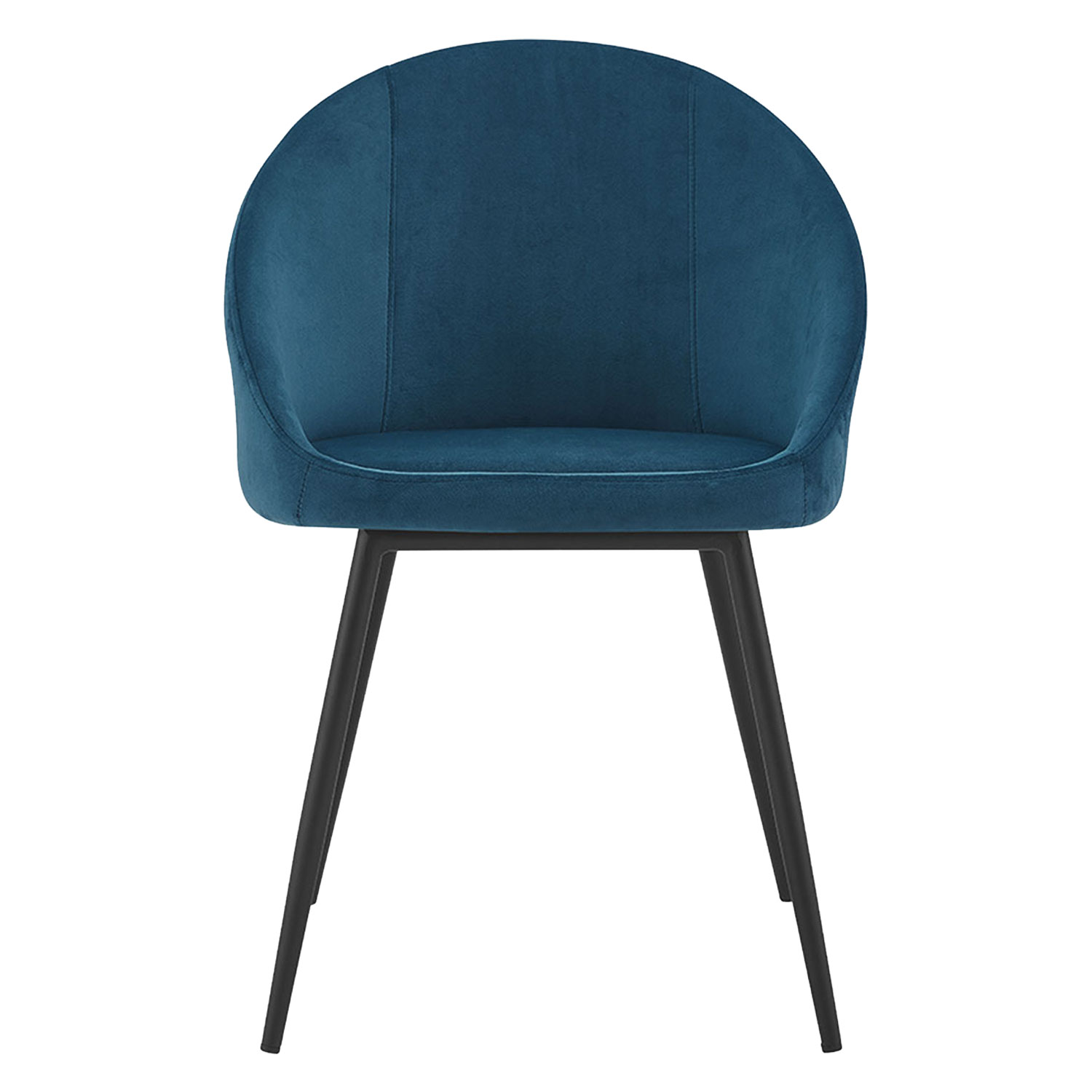 Conjunto de 2 cadeiras de veludo azul DIANE vintage