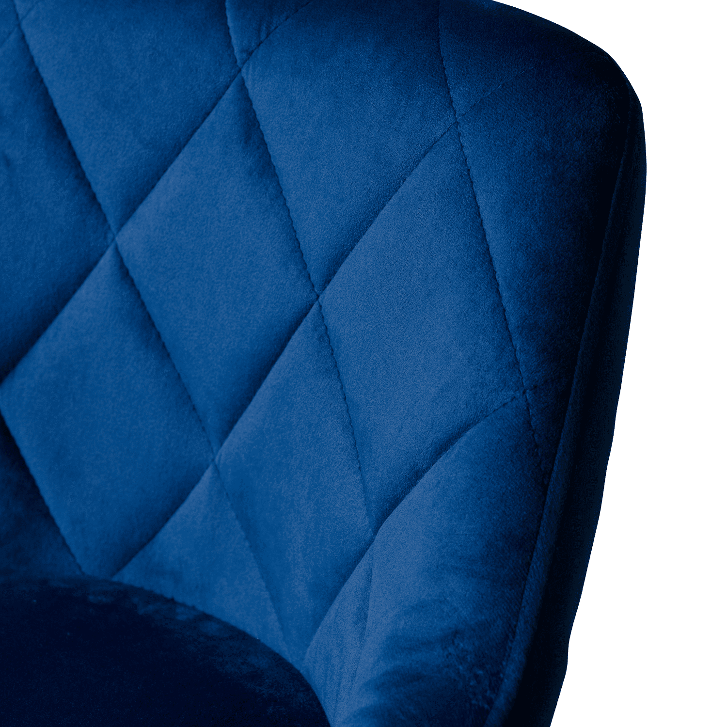 Sgabello da bar in velluto blu ROBIN