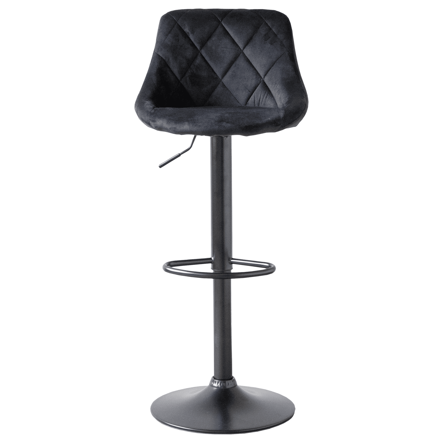 Tabouret de bar en velours noir ROBIN