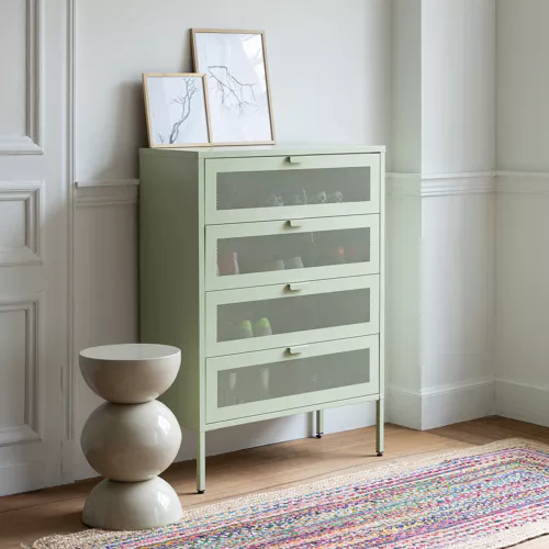 Mueble zapatero metálico...