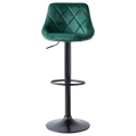 Lot de 2 tabourets de bar en velours vert ROBIN