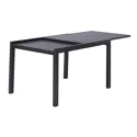 Ausziehbare Gartenmöbel VENEZIA 132/264 aus anthrazitfarbenem Aluminium - 10 Sitzplätze