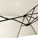 Guarda-chuva duplo 2x4m LINAI bege
