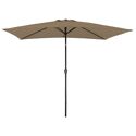 HAPUNA rechthoekige rechte parasol 2x3m taupe