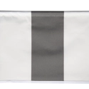 Tecido de toldo SAULE 3,95 × 3m - Tecido riscado branco/cinzento