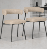 Lot de 2 chaises en tissu...