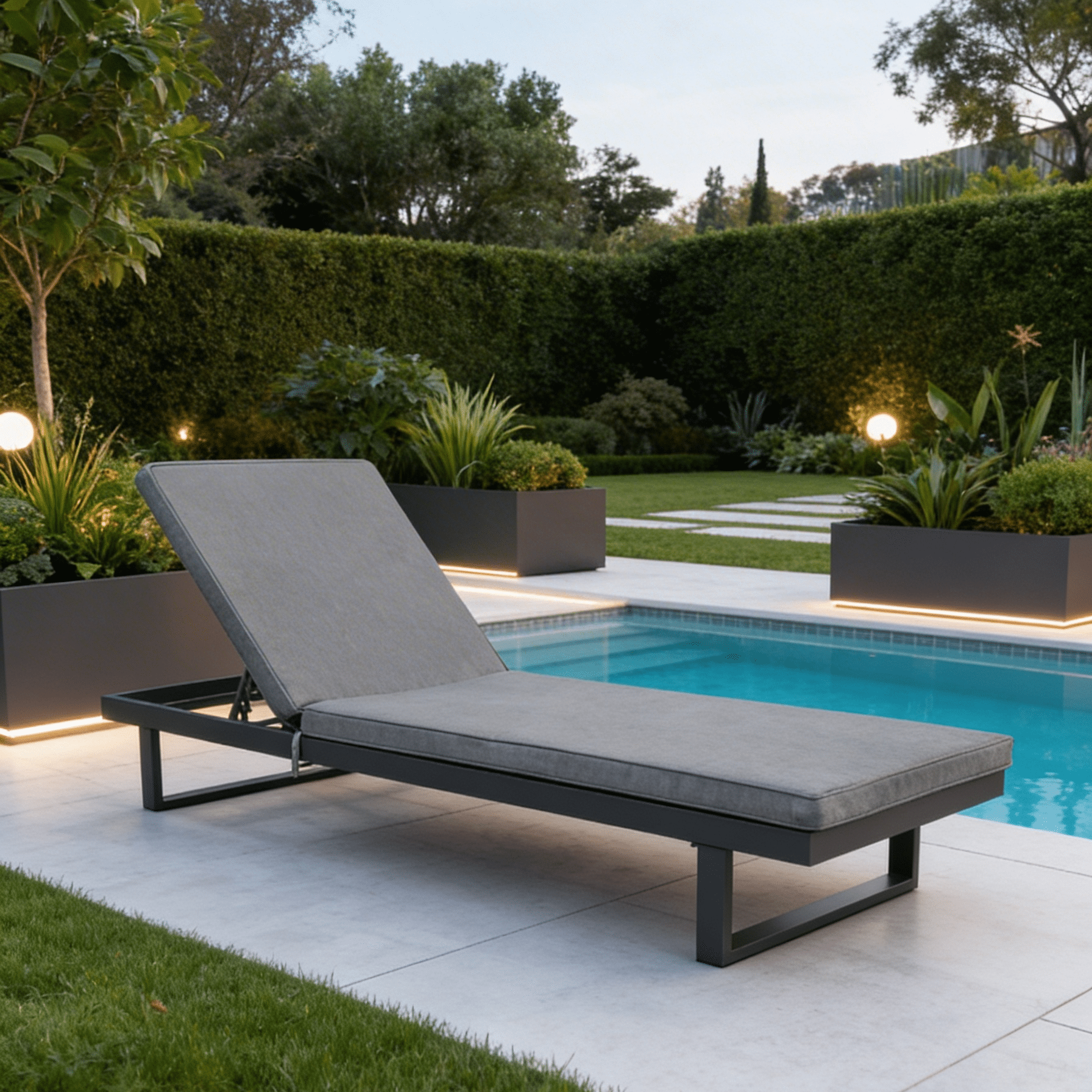 Bain de soleil en aluminium...