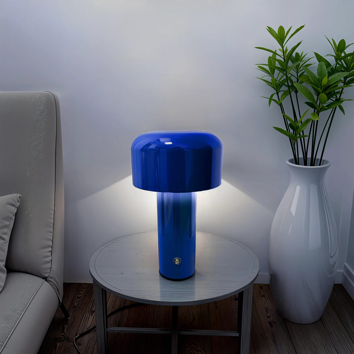 Lampe LED à poser bleue MIRA