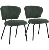 Lot de 2 chaises en velours...