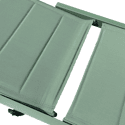 Bain de soleil en textilène vert sauge - aluminium vert sauge