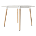 Table ronde 120cm blanche MARTHA