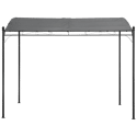 Pérgula montada na parede 3 × 2,5m NICE cinzento