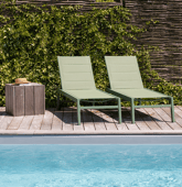 Lot de 2 bains de soleil en...