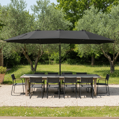 Dubbele parasol 2,7x4,6m...
