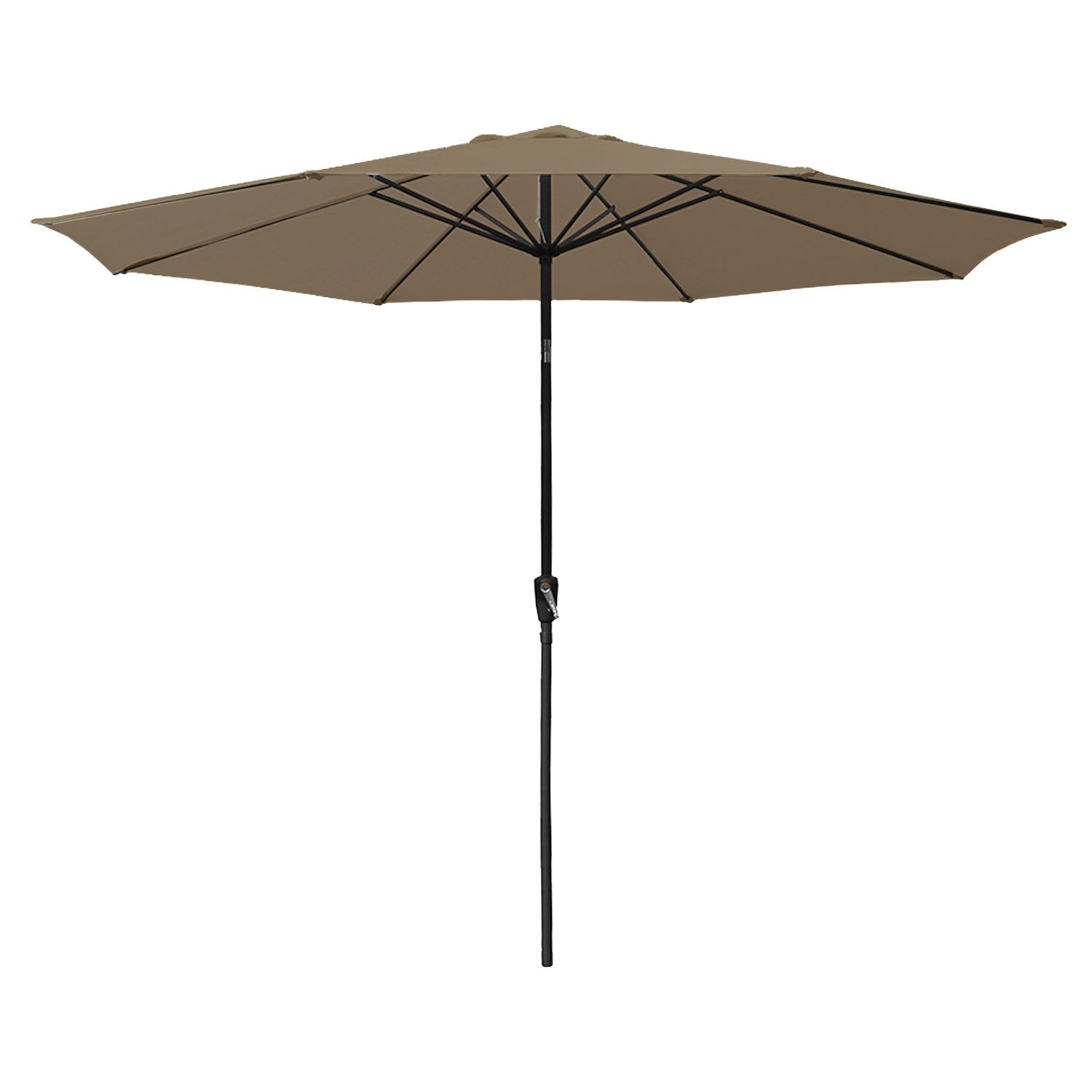 HAPUNA rechte ronde parasol 3,30m diameter taupe