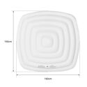 MSPA - Couvercle gonflable isolant pour spa gonflable carré 6 places Mspa