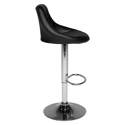 Tabouret de bar noir JASPER