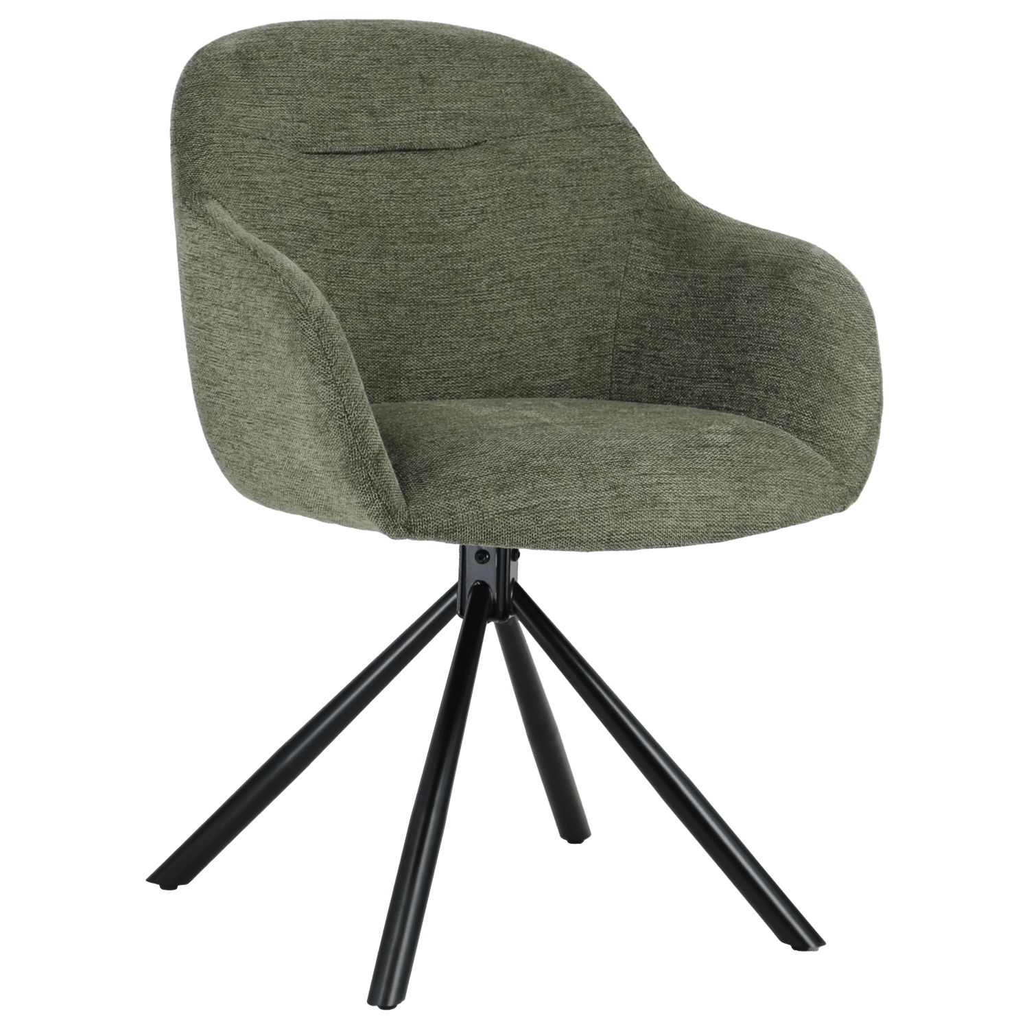 Conjunto de 2 cadeiras em tecido verde SAFFI