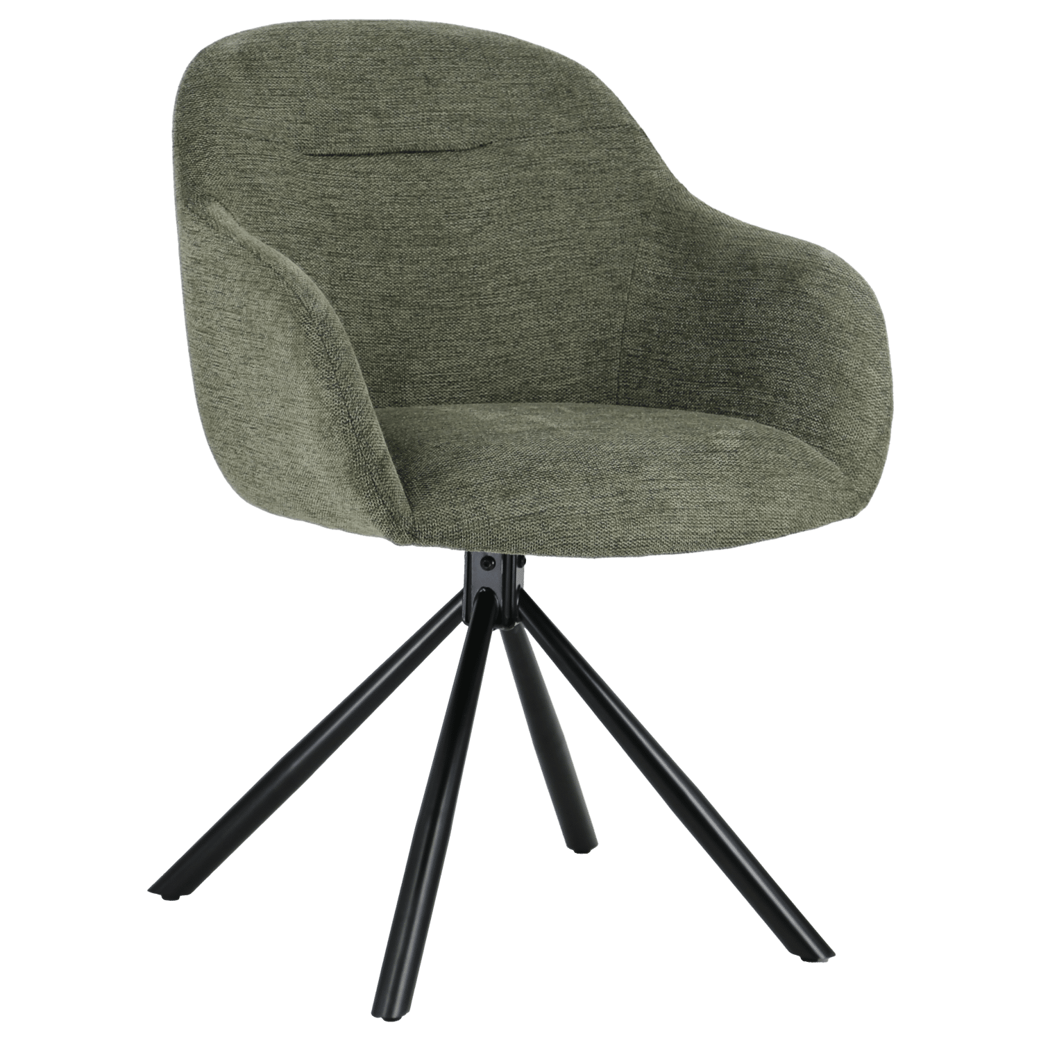 Set van 2 groene stoffen stoelen SAFFI