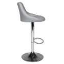 Tabouret de bar gris JASPER