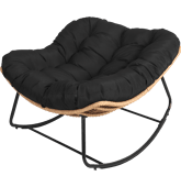 Fauteuil à bascule en rotin...