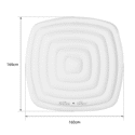 Copertura gonfiabile isolata per spa gonfiabile quadrata MSPA da 6 persone