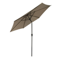 HAPUNA ombrello rotondo diritto 2,70m diametro taupe