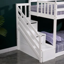 Etagenbett für Kinder 190x90cm weiß CELESTINE