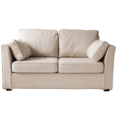 Canapé droit 2 places beige