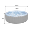 MSPA - Spa gonflable rond BERGEN - 6 places