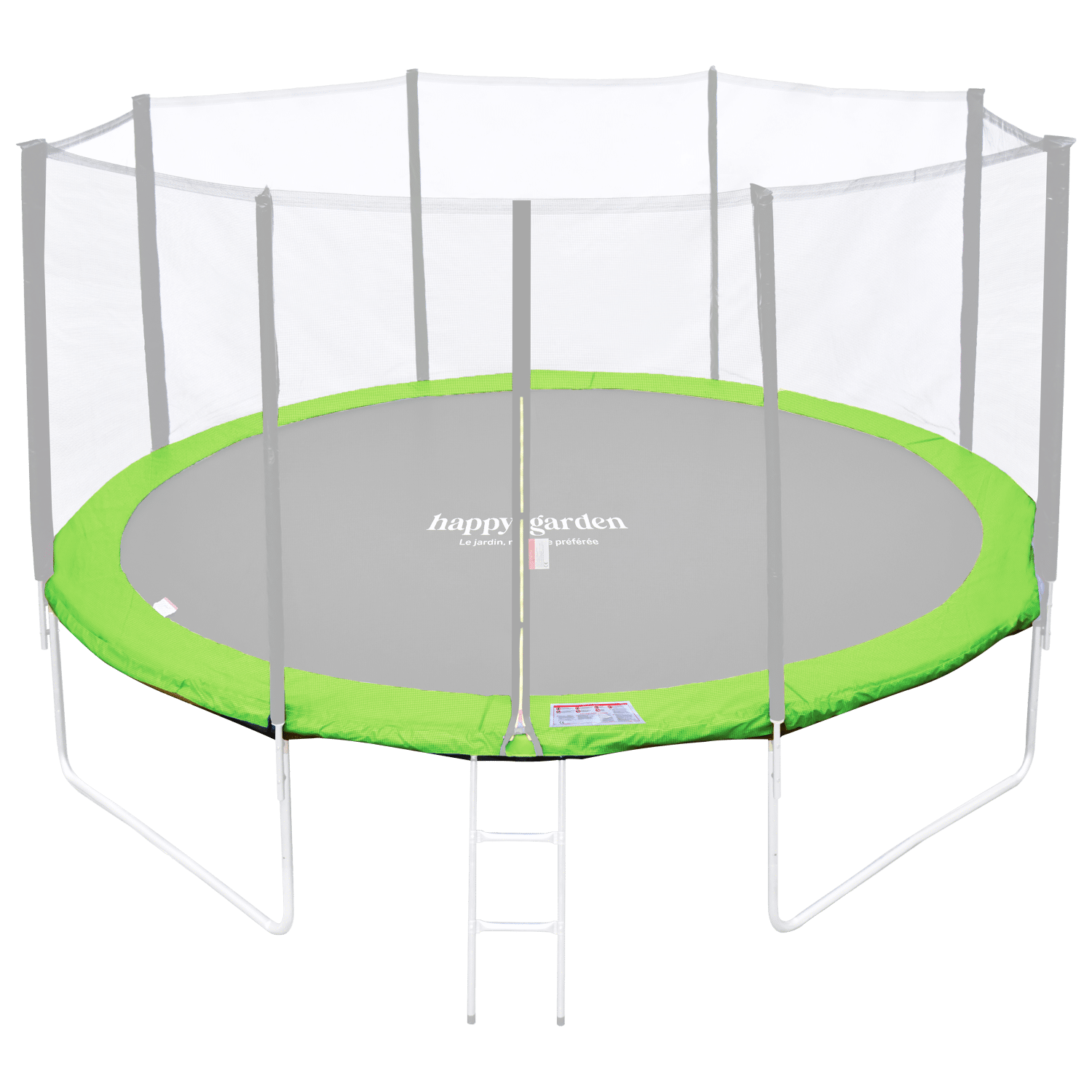 Omkeerbare beschermmat voor trampoline Ø430cm MELBOURNE - groen/blauw