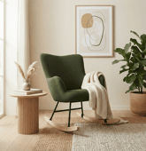 Fauteuil à bascule en tissu...