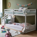 Letto a castello per bambini 190x90cm bianco CELESTINE