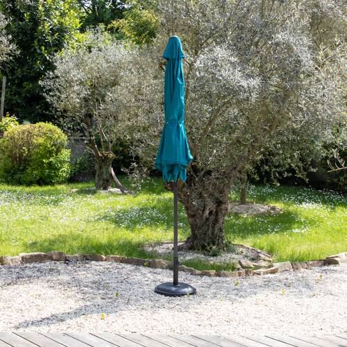 Parasol Droit Rond Diam 2.5 M - Inclinable & Avec Manivelle En France