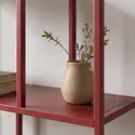 Console design en métal rouge carmin