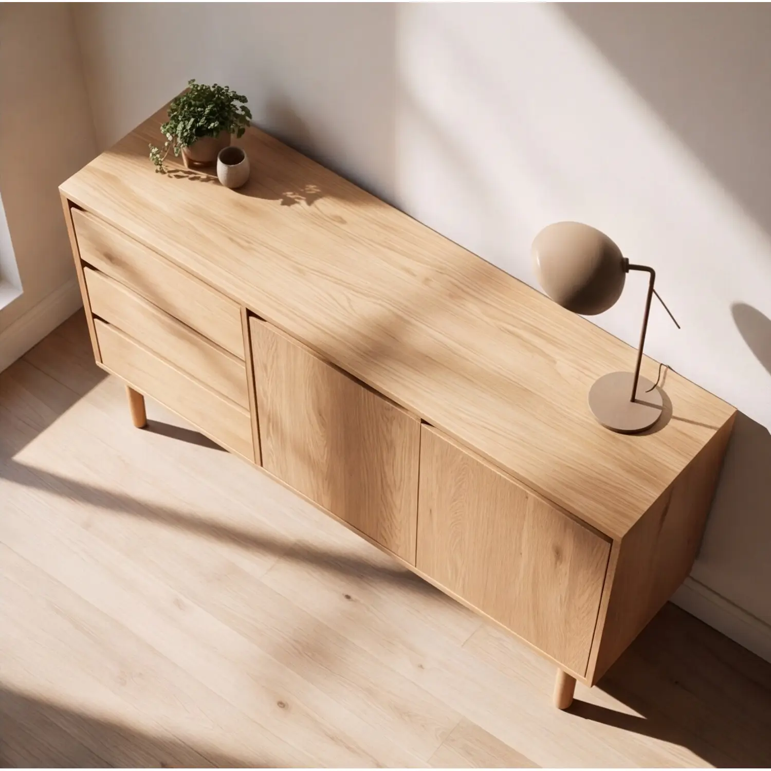 Buffet en bois 160cm