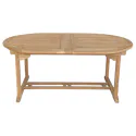 Salon de jardin en teck - table ovale extensible - 10 places