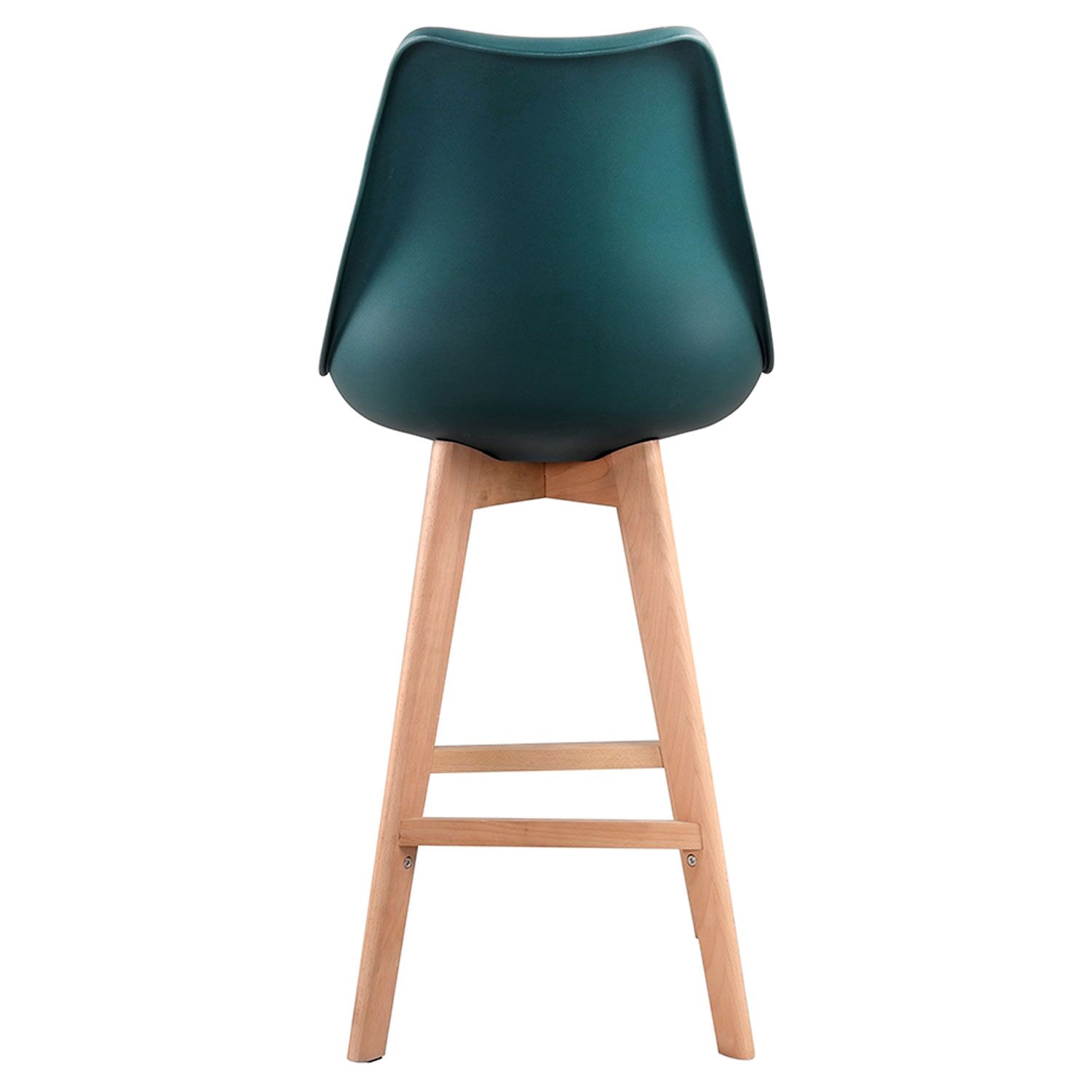 Pack de 2 taburetes escandinavos SVEN azules con cojín