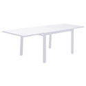 Conjunto de jardín extensible VENEZIA 132/264 de 10 plazas - aluminio blanco