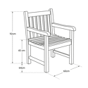 Fauteuil en teck KUTA