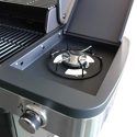 Cook'in Garden - Barbecue a gas FIDGI 4 con termometro - 4 bruciatori + fornello da 14,5kW