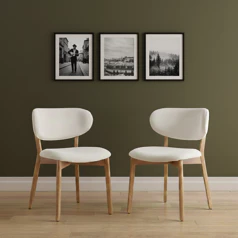 Lot de 2 chaises en bois...