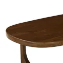 Mesa de centro em madeira maciça de manga tingida escura 120cm