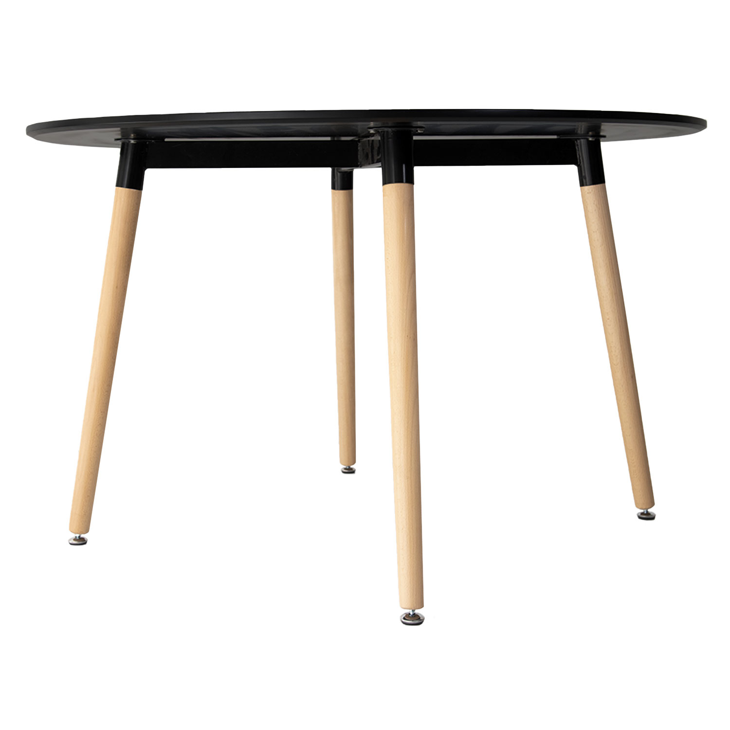 Table ronde 120cm noire MARTHA