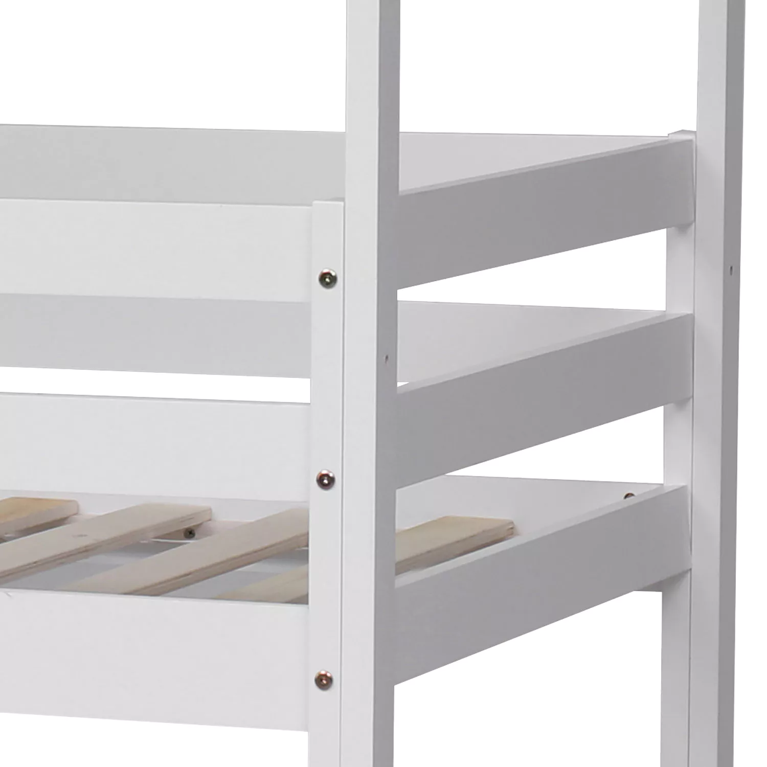 Lit cabane mezzanine pour enfant 190x90cm blanc MARGOT