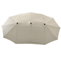 Doppelter Sonnenschirm 2x4m LINAI beige