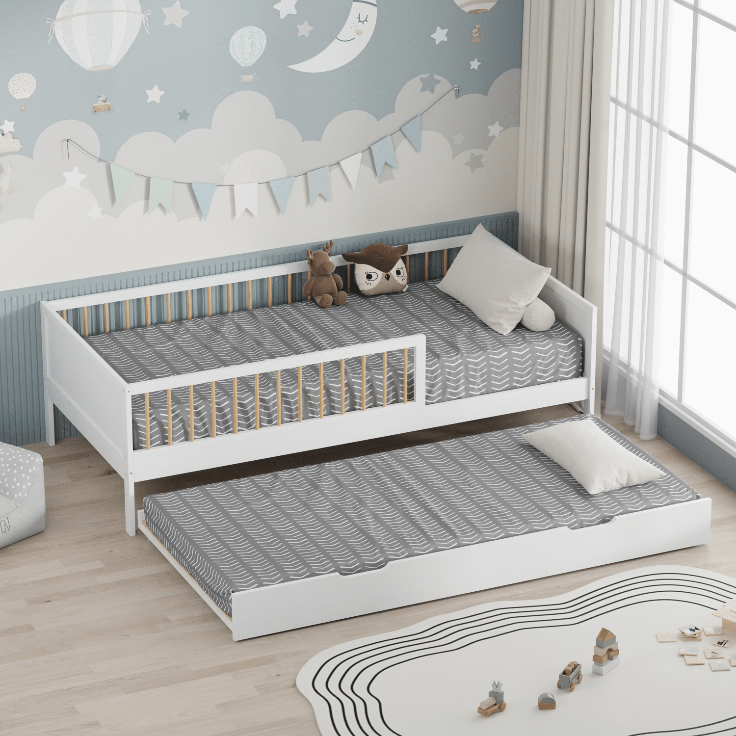 Cama nido infantil 190x90cm blanco ADAM