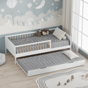 Cama nido infantil 190x90cm blanco ADAM